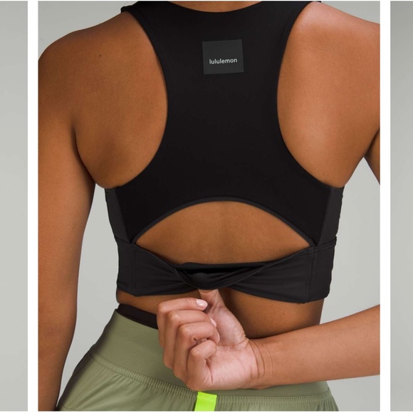 lululemon athletica Other - Lululemon Hike to Swim Bra Black / Graphite Grey Size 6